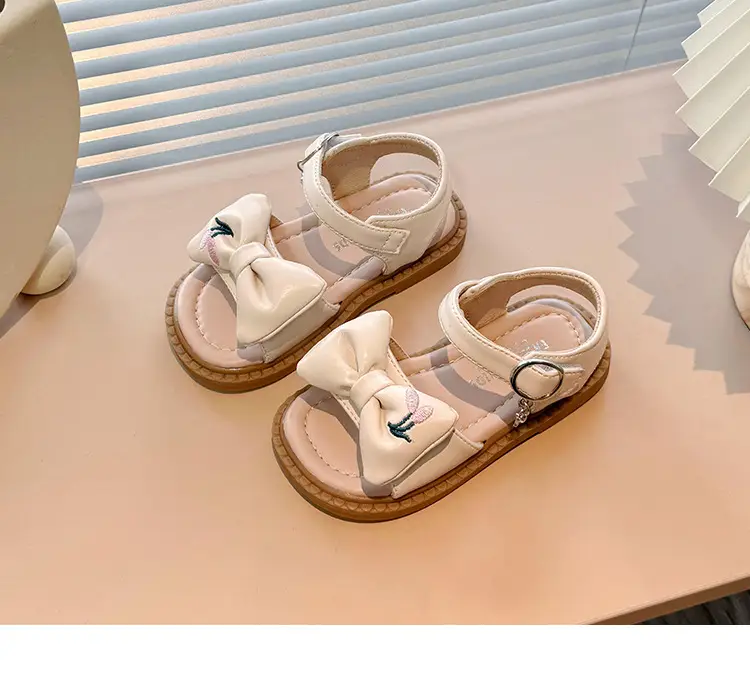 Children Korean Bow Sandals 2025 Summer — feature 9