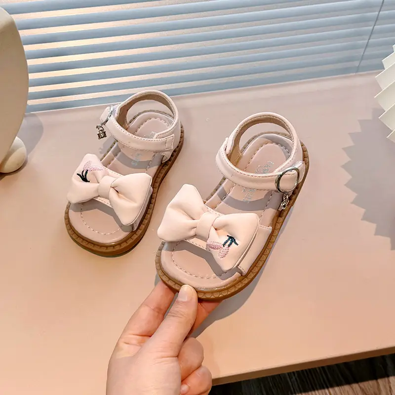 Children Korean Bow Sandals 2025 Summer