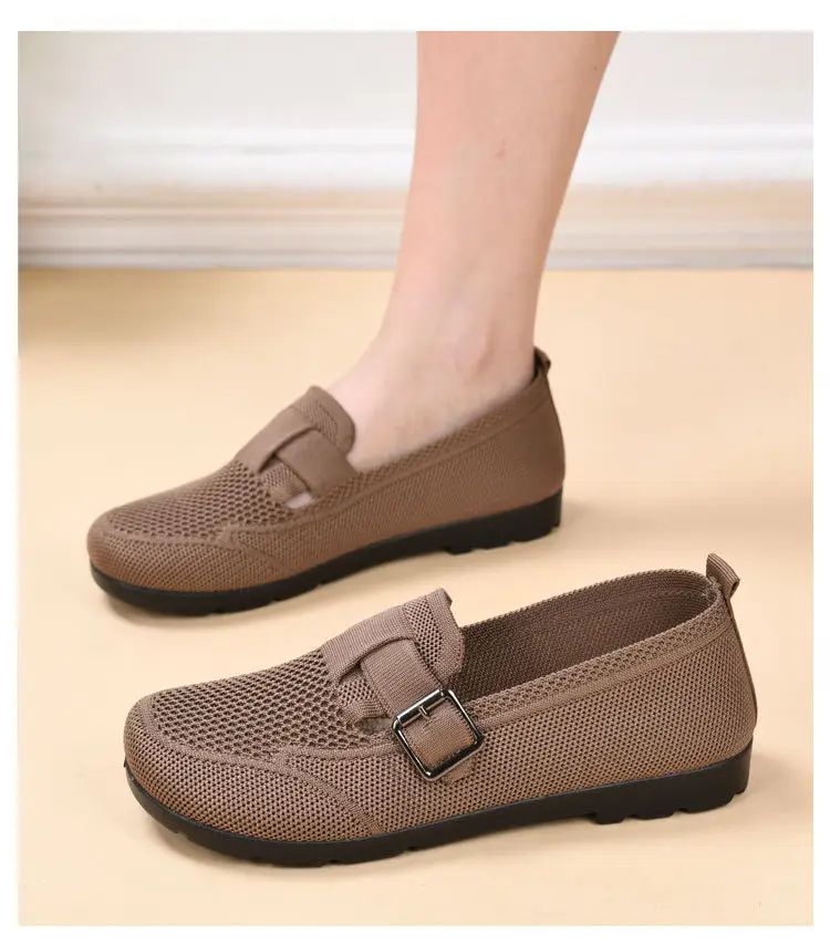 Spring and Summer 2025 New Style Old Beijing Cloth Shoes Women's Casual Shoes Breathable Slip-On Mom Shoes Comfortable and Versatile Birkenstock Shoes — feature 11