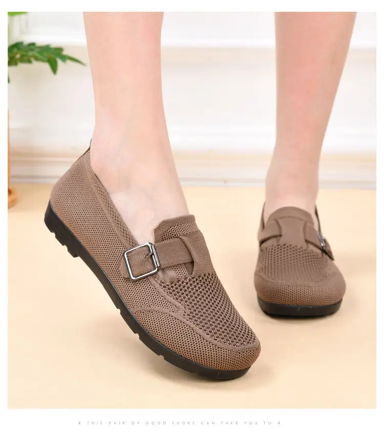 Spring and Summer 2025 New Style Old Beijing Cloth Shoes Women's Casual Shoes Breathable Slip-On Mom Shoes Comfortable and Versatile Birkenstock Shoes — feature 12