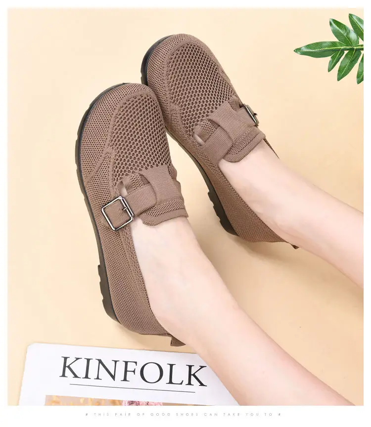 Spring and Summer 2025 New Style Old Beijing Cloth Shoes Women's Casual Shoes Breathable Slip-On Mom Shoes Comfortable and Versatile Birkenstock Shoes — feature 13