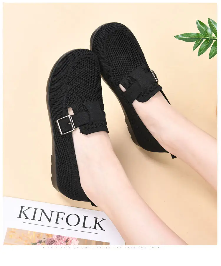 Spring and Summer 2025 New Style Old Beijing Cloth Shoes Women's Casual Shoes Breathable Slip-On Mom Shoes Comfortable and Versatile Birkenstock Shoes — feature 21