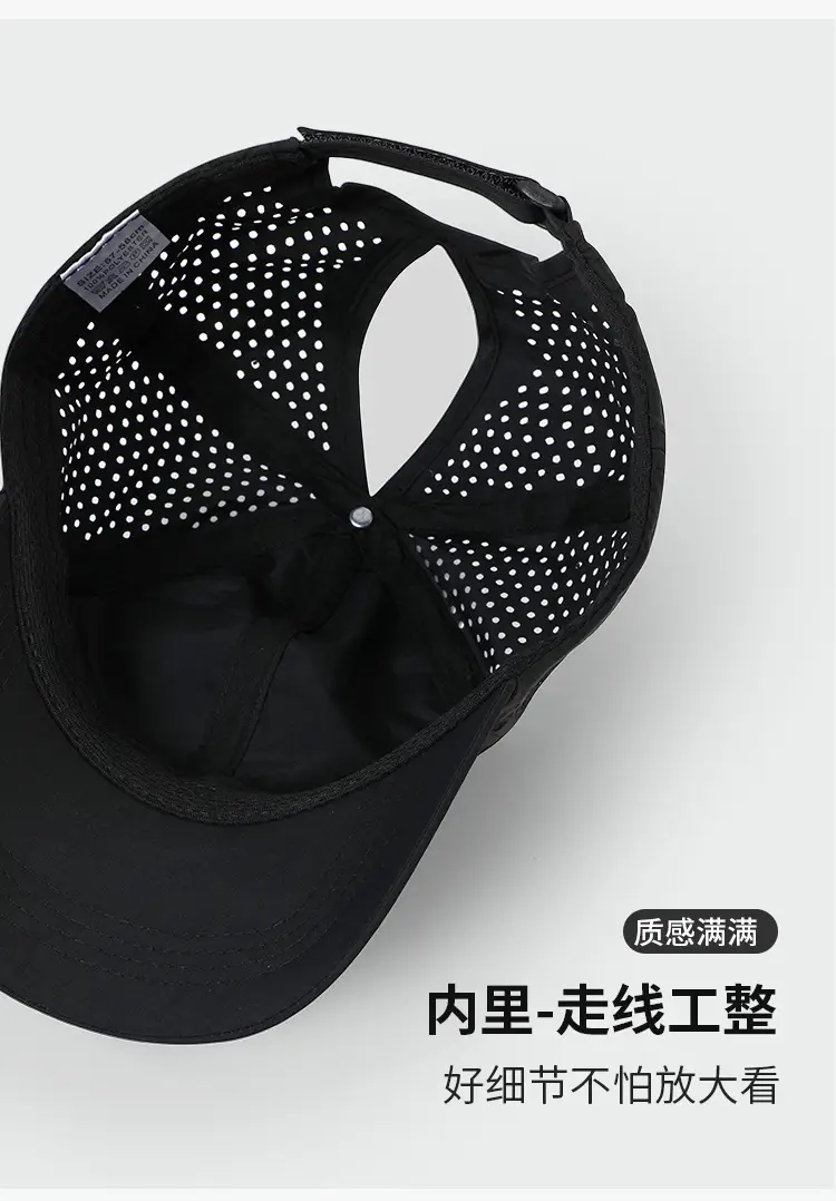 Women Gray Mesh Sunscreen Baseball Cap — feature 8