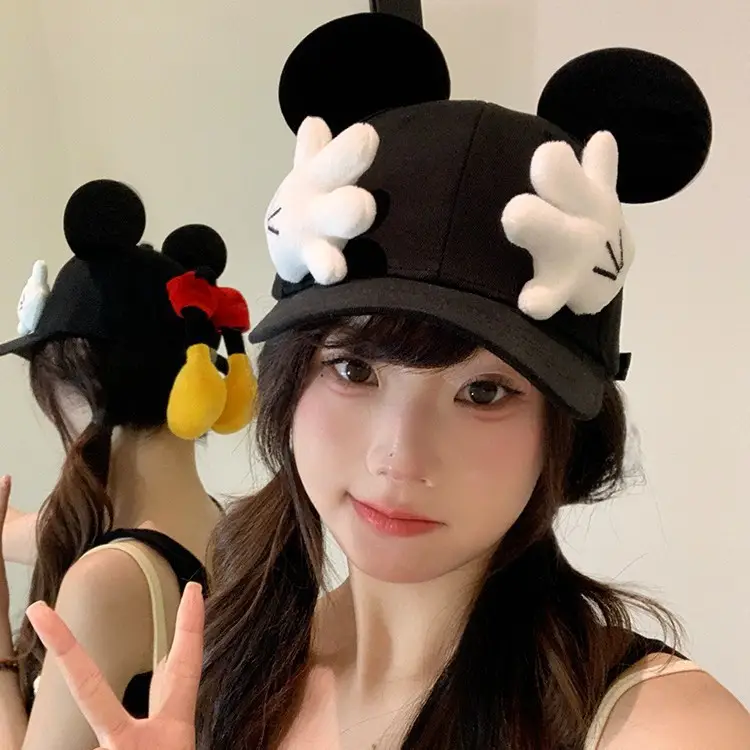 Mickey Mouse Cartoon Cap for Women with Sun Protection - Image 3
