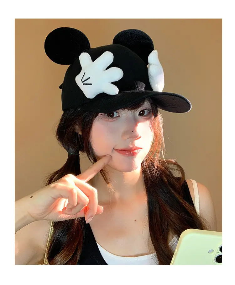 Mickey Mouse Cartoon Cap for Women with Sun Protection — feature 10