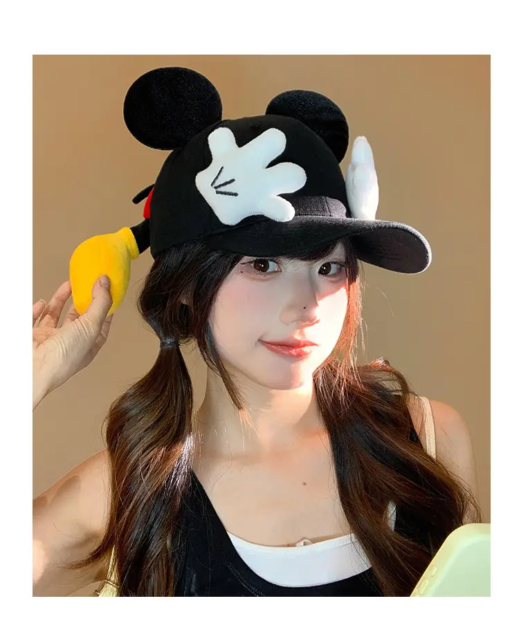 Mickey Mouse Cartoon Cap for Women with Sun Protection — feature 11