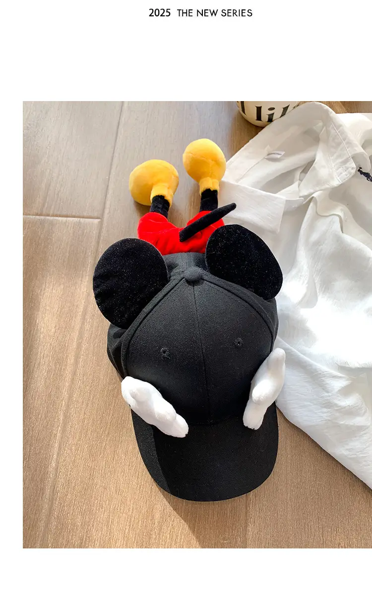 Mickey Mouse Cartoon Cap for Women with Sun Protection — feature 13