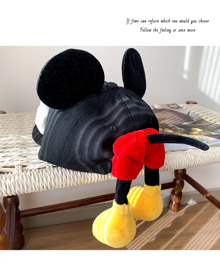 Mickey Mouse Cartoon Cap for Women with Sun Protection — feature 2