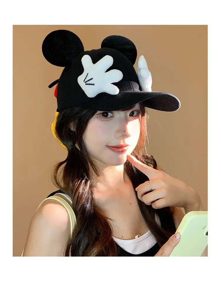 Mickey Mouse Cartoon Cap for Women with Sun Protection — feature 9
