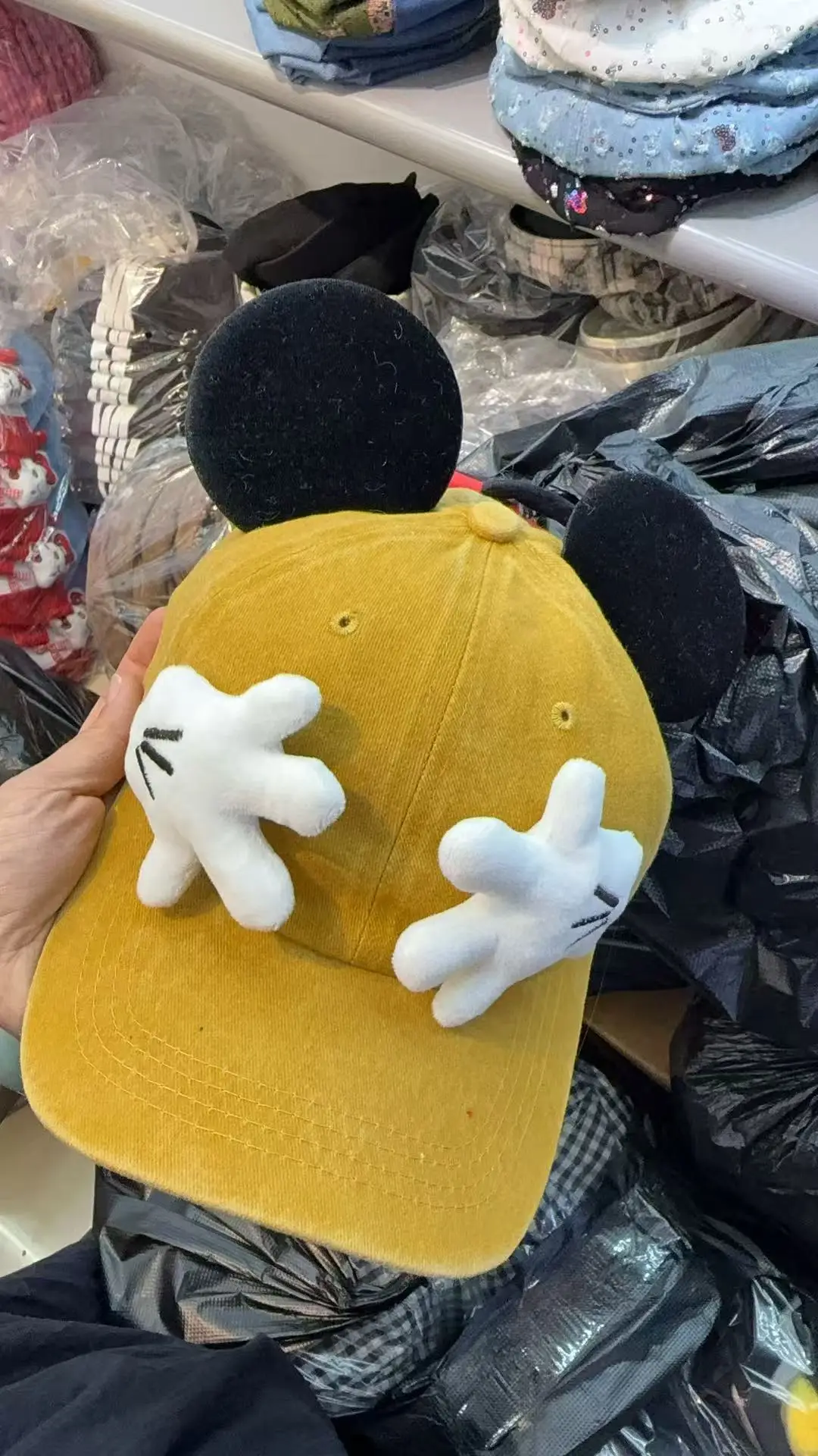 Mickey Mouse Cartoon Cap for Women with Sun Protection - Image 2