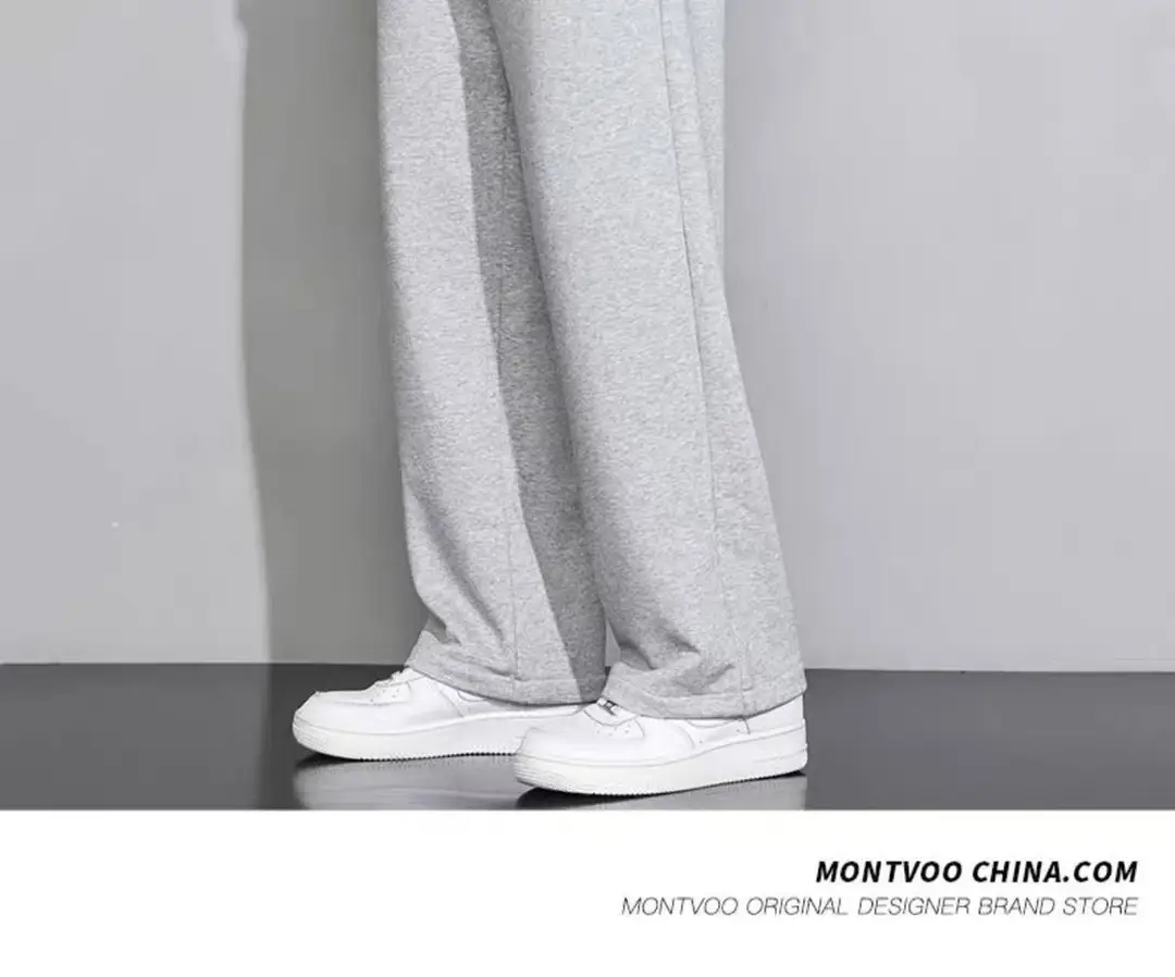 2025 New Casual Pants for Men, Autumn and Winter New Loose Straight Pants, Drapey Sweatpants, Boys' Wide-Leg Pants — feature 2