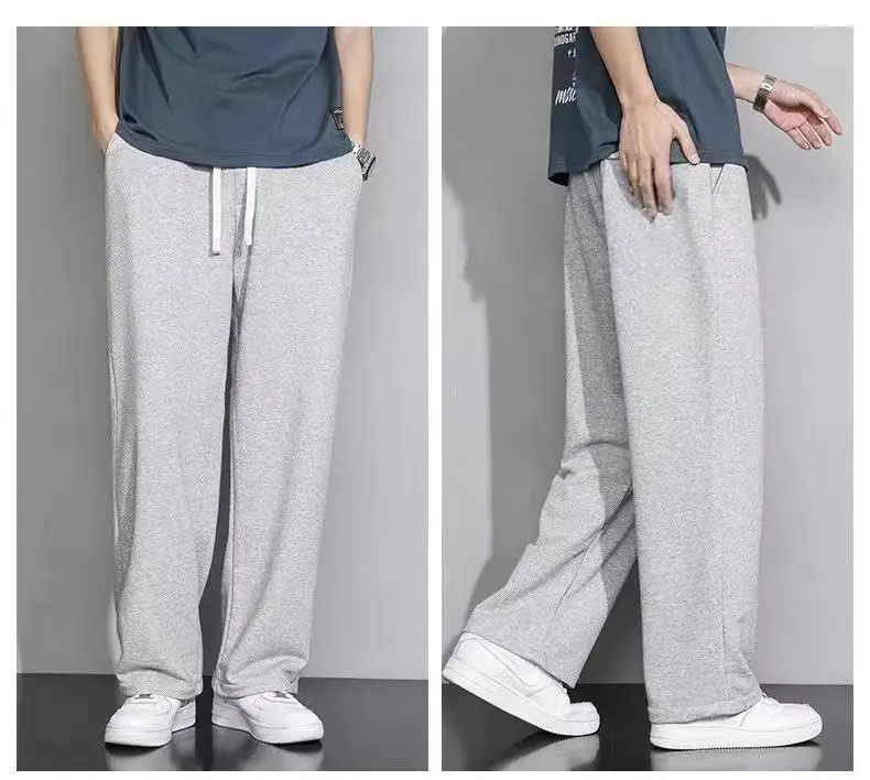 2025 New Casual Pants for Men, Autumn and Winter New Loose Straight Pants, Drapey Sweatpants, Boys' Wide-Leg Pants — feature 4
