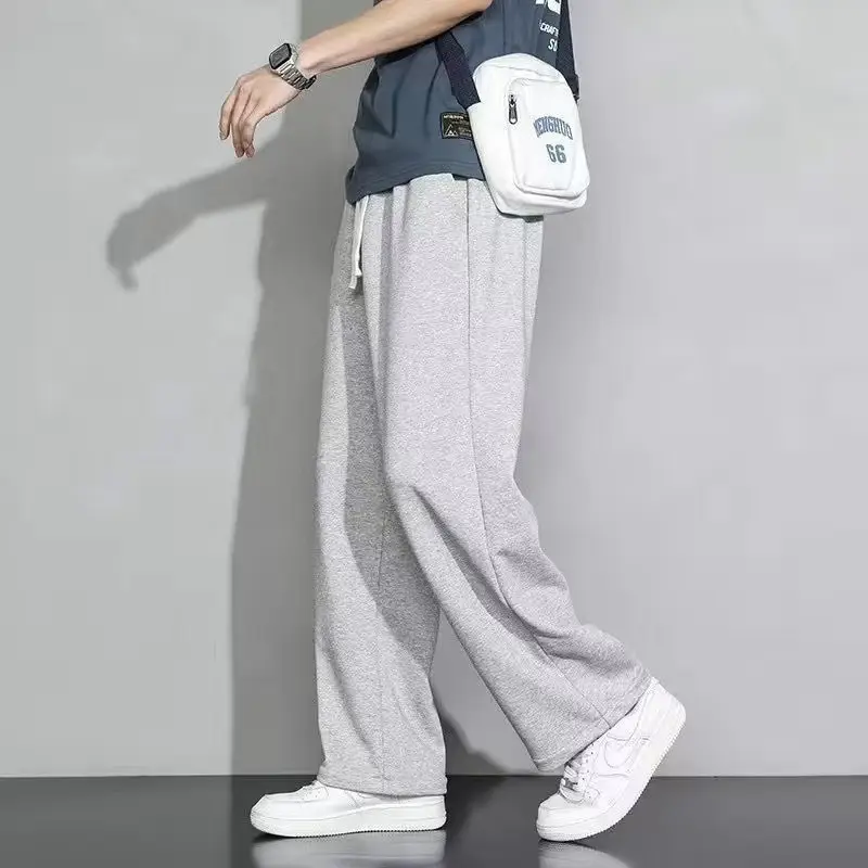 2025 New Casual Pants for Men, Autumn and Winter New Loose Straight Pants, Drapey Sweatpants, Boys' Wide-Leg Pants — feature 9