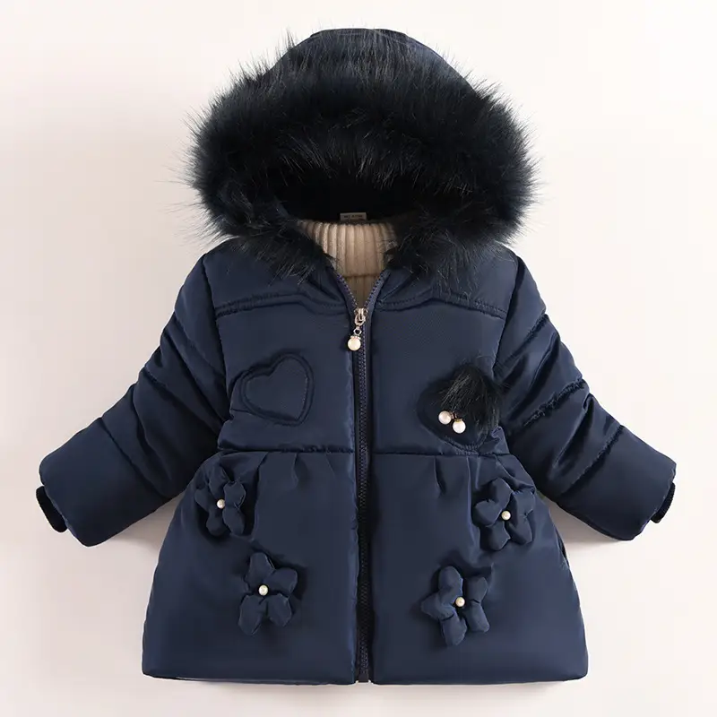 2025 New Boys Export 2-5 Years Old Thickeneded Cotton Coat
