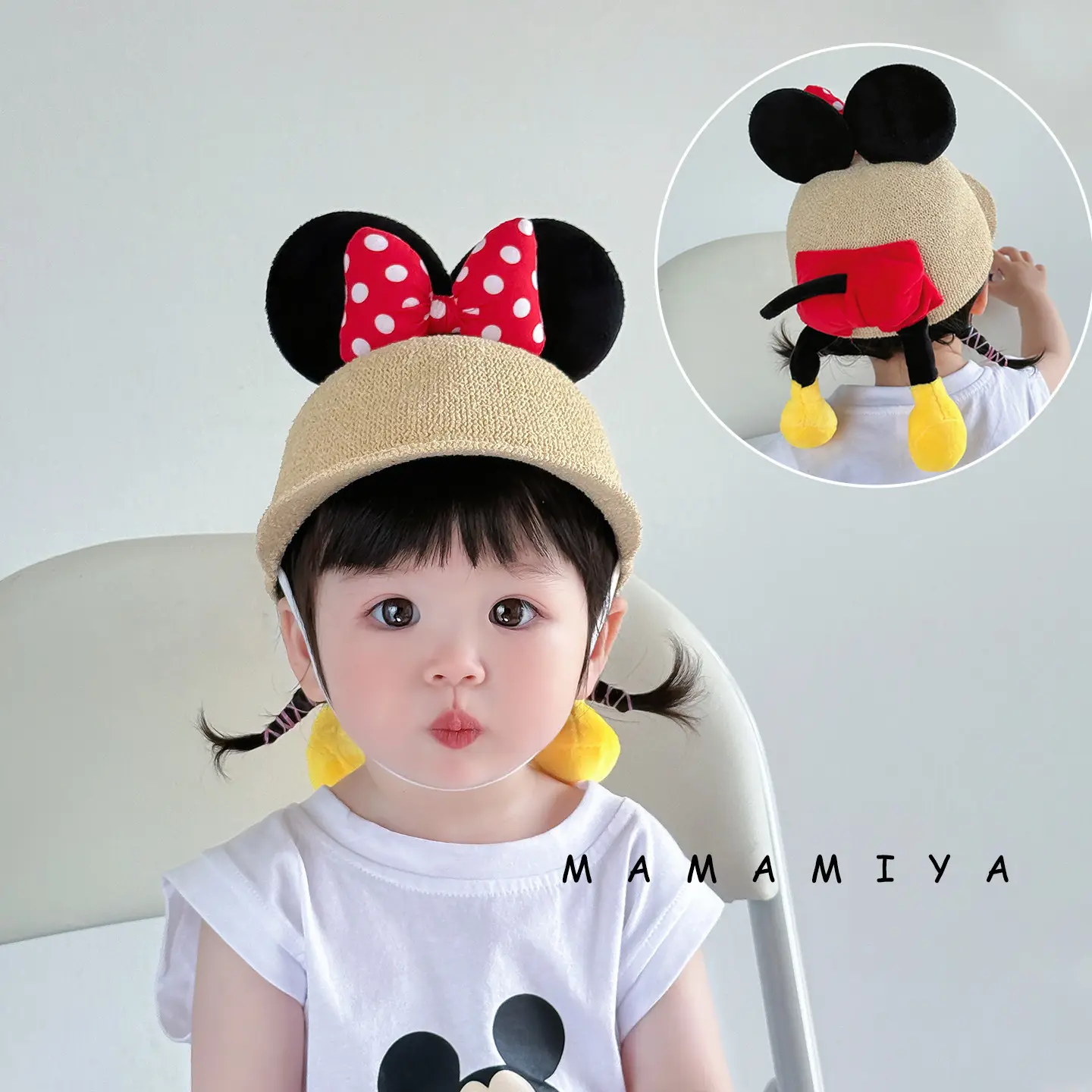 Baby Minnie Bow Hat for Girls Summer Sun Protection - Image 15