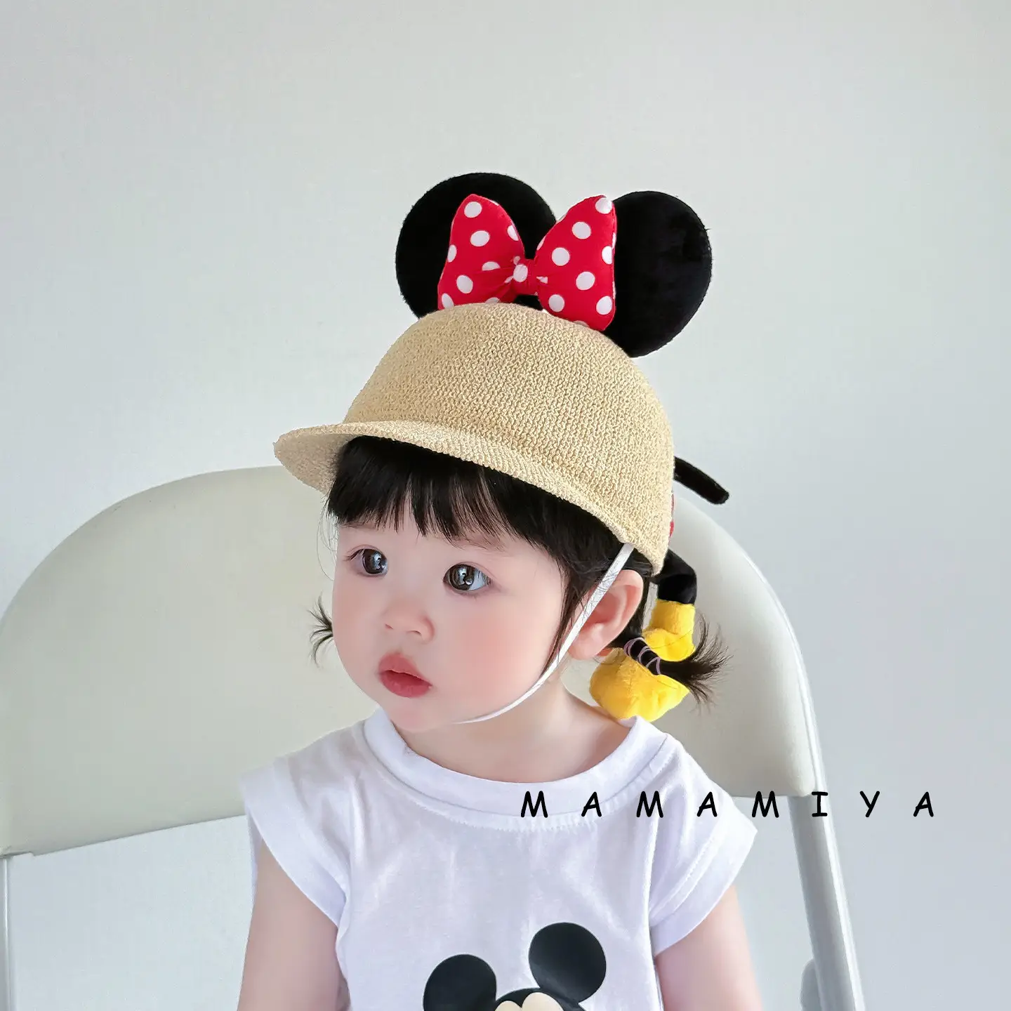 Baby Minnie Bow Hat for Girls Summer Sun Protection - Image 16