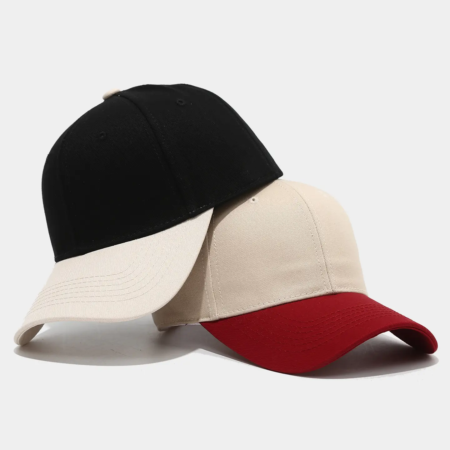 Pure Cotton Baseball Cap Blue White Men Women - Image 14