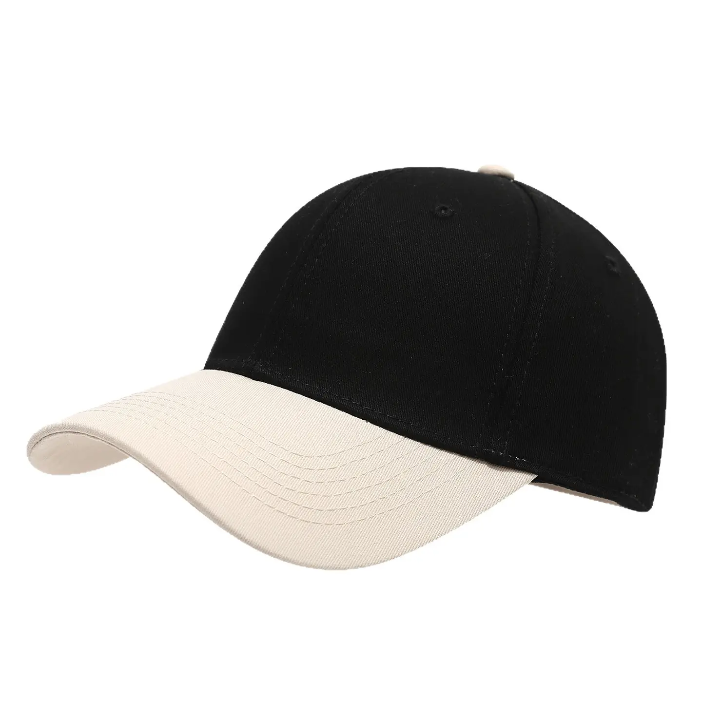 Pure Cotton Baseball Cap Blue White Men Women - Image 15