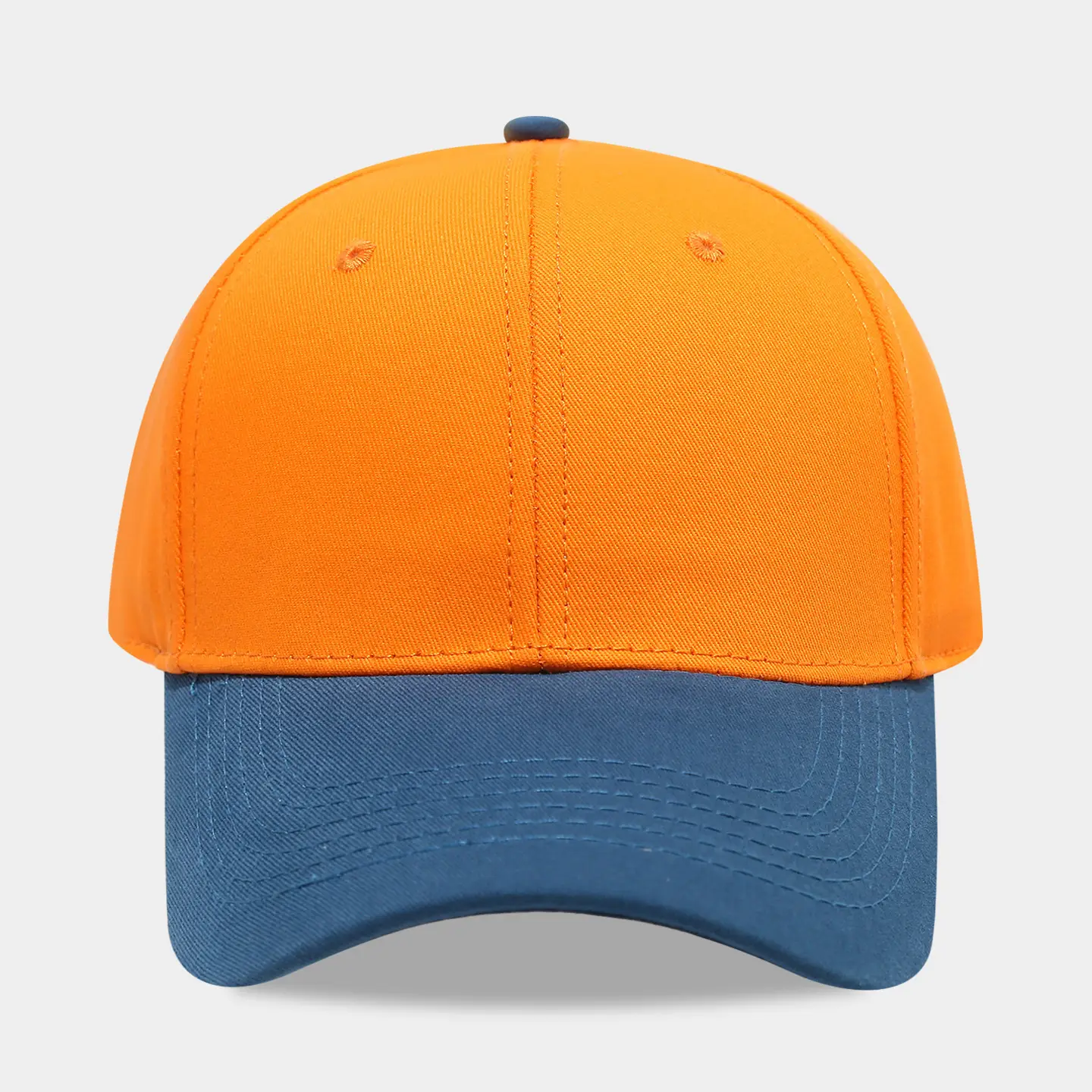 Pure Cotton Baseball Cap Blue White Men Women - Image 11
