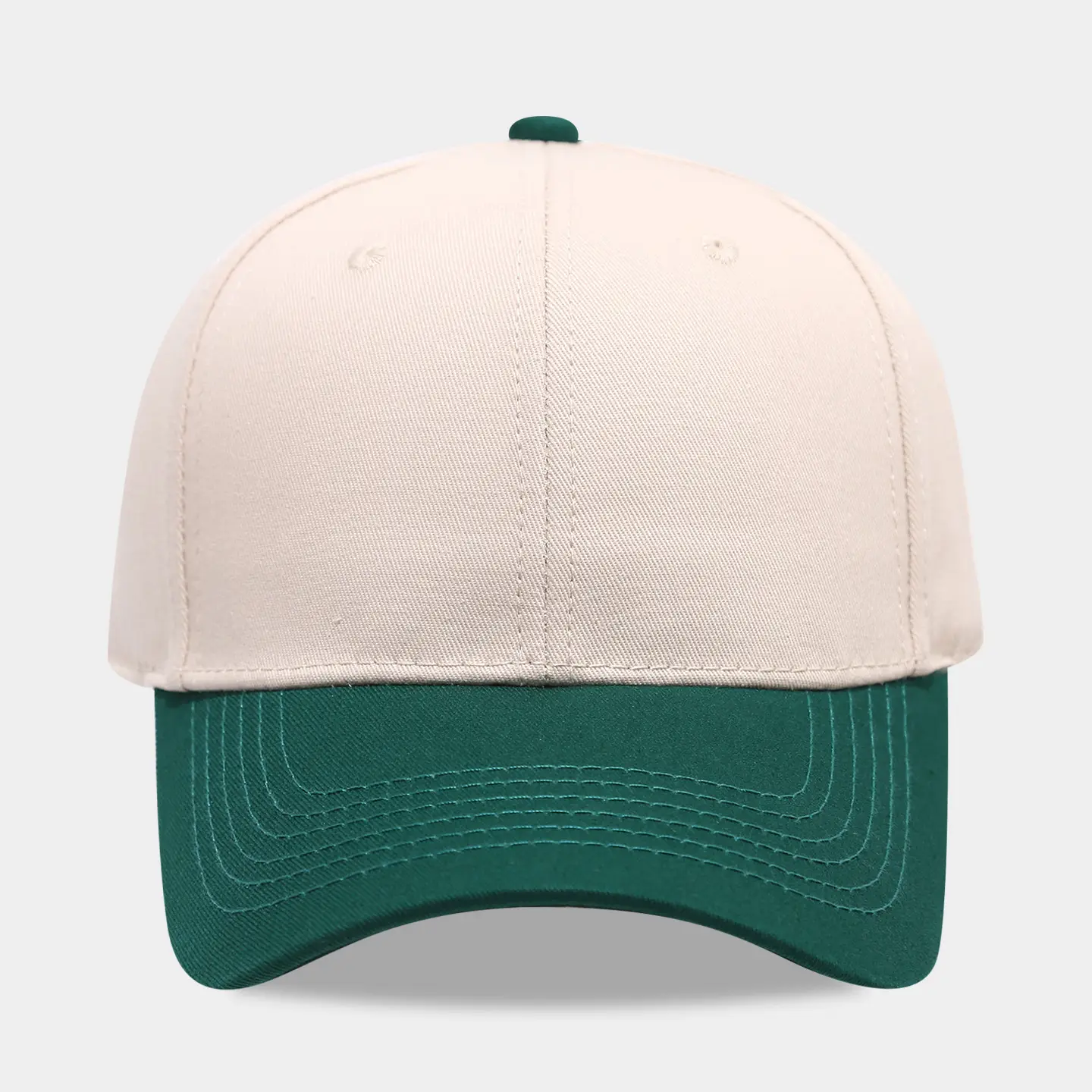 Pure Cotton Baseball Cap Blue White Men Women - Image 4