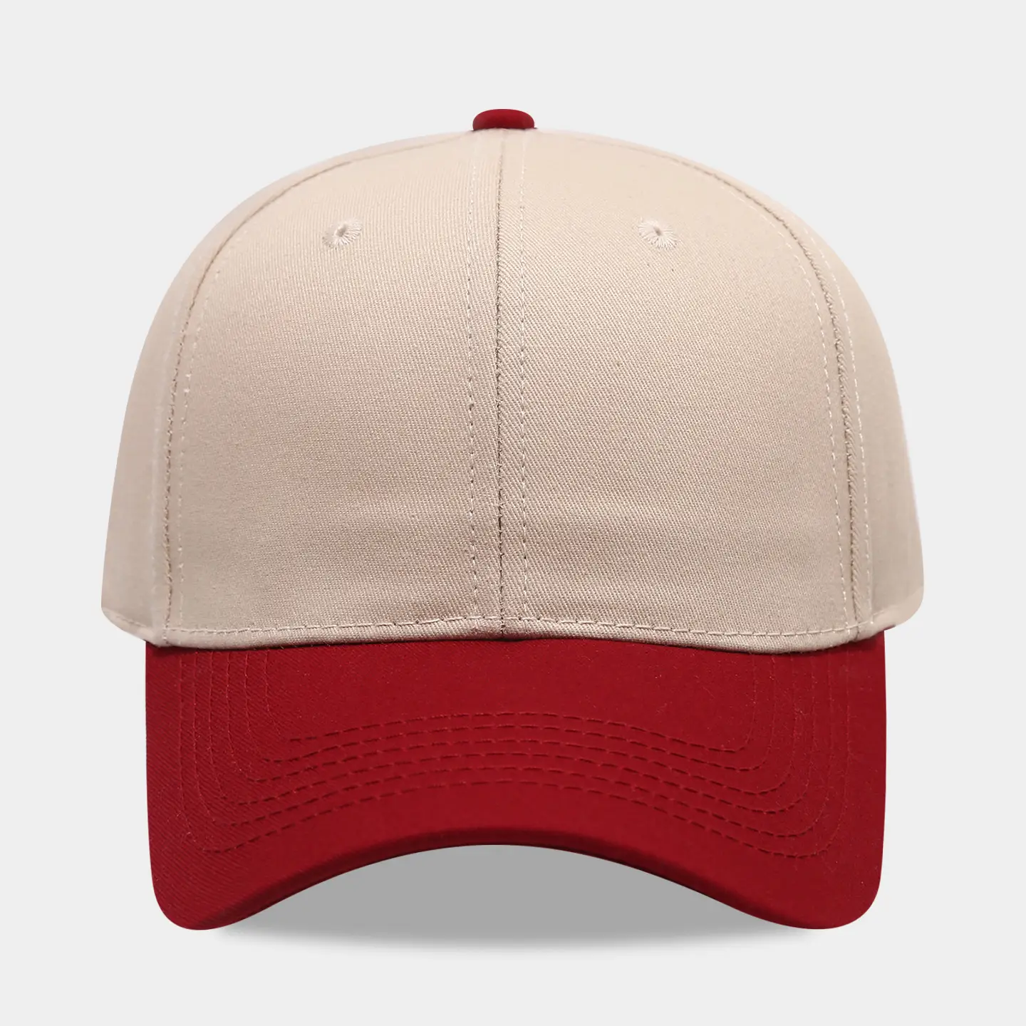 Pure Cotton Baseball Cap Blue White Men Women - Image 6
