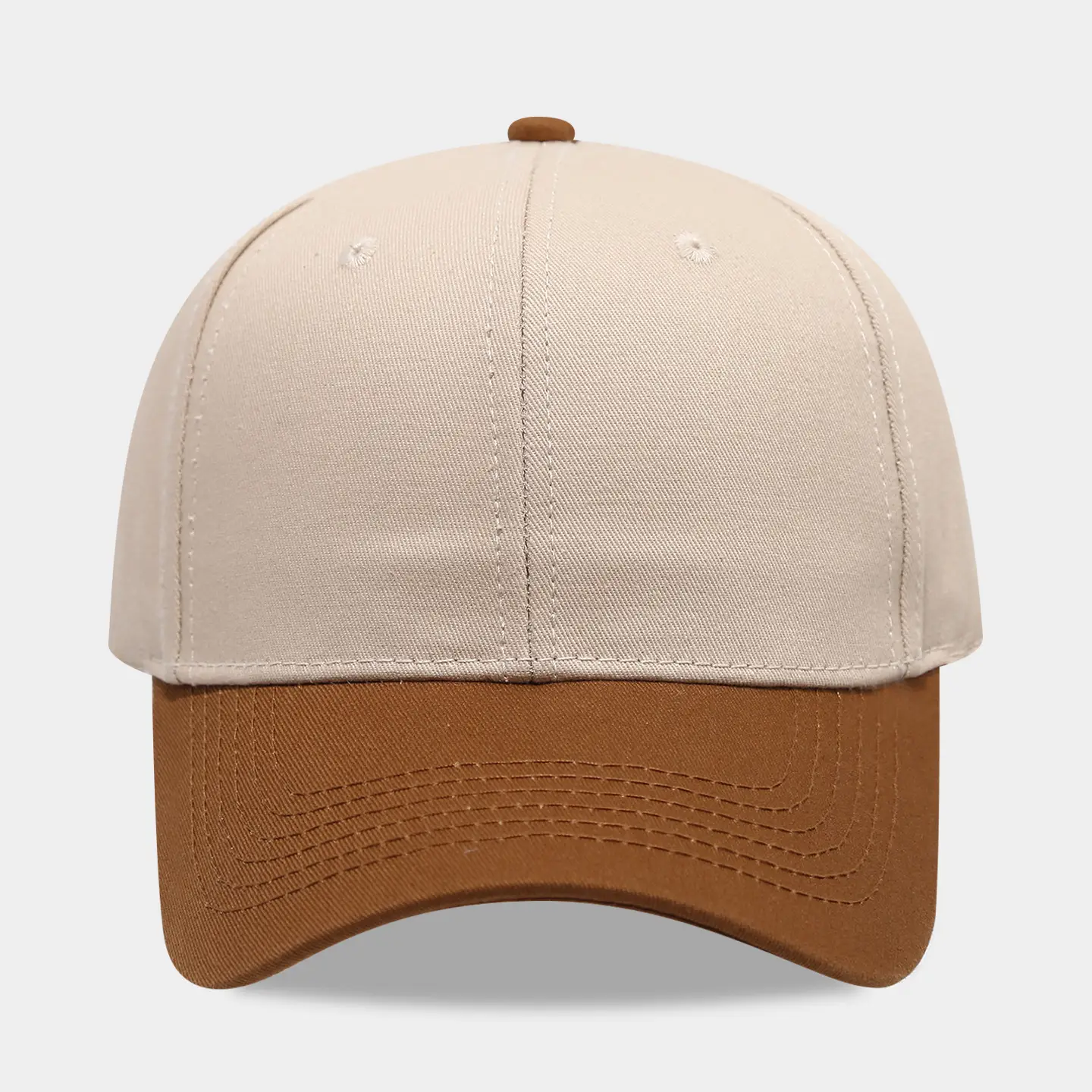Pure Cotton Baseball Cap Blue White Men Women - Image 7