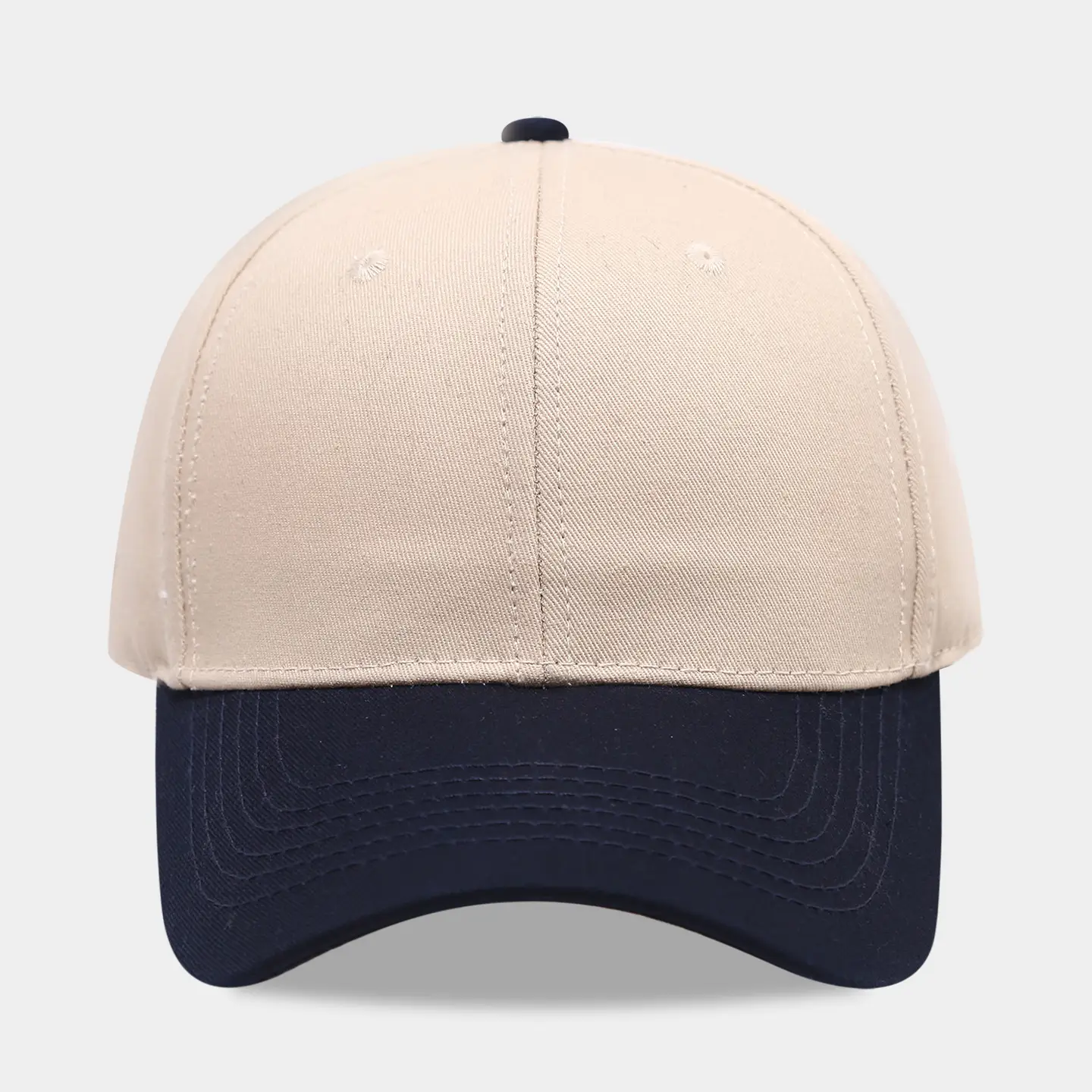 Pure Cotton Baseball Cap Blue White Men Women - Image 9