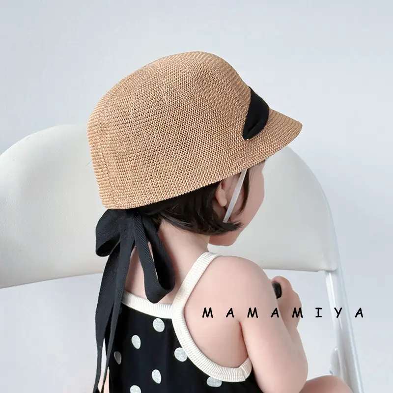 Children's Cartoon Straw Hat with Duck Design — feature 7
