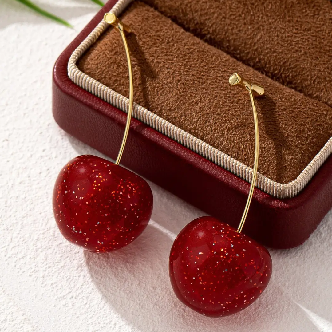 2026 New Cherry Earrings with a Sweet and Stylish Vibe, Versatile for Everyday Wear, Unique and Trendy Design for Women, Ins-Style Niche Fashion Earrings — feature 10