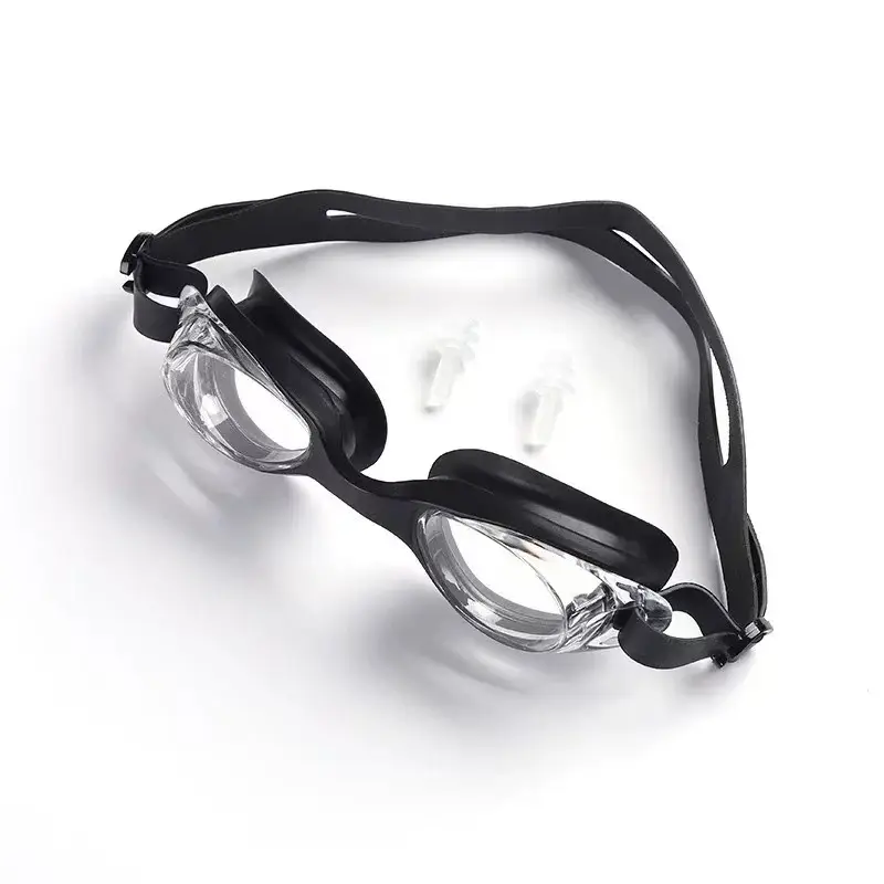 Adult Swimming Goggles for Men and Women, Flat, Fashionable, High-Definition, Waterproof, with Earplugs, Integrated Anti-Fog Swimming Goggles Manufacturer Wholesale