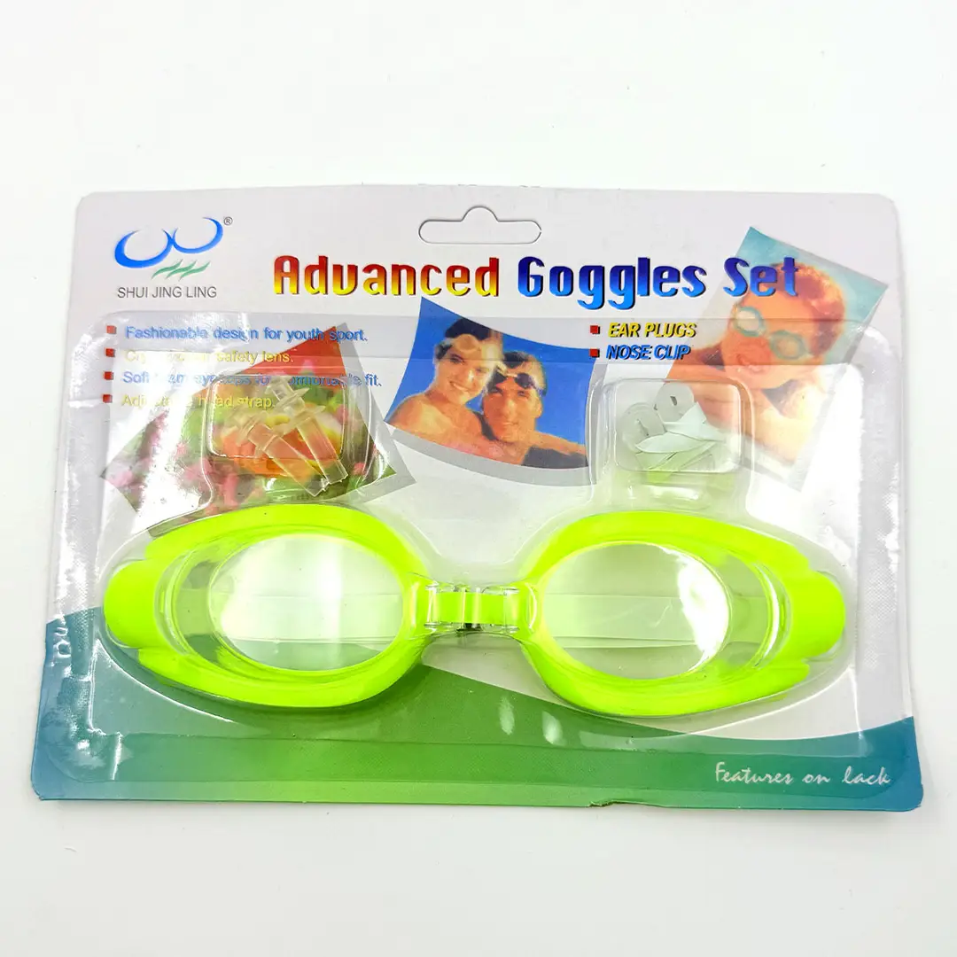 Adult Swimming Goggles for Men and Women, Flat, Fashionable, High-Definition, Waterproof, with Earplugs, Integrated Anti-Fog Swimming Goggles Manufacturer Wholesale