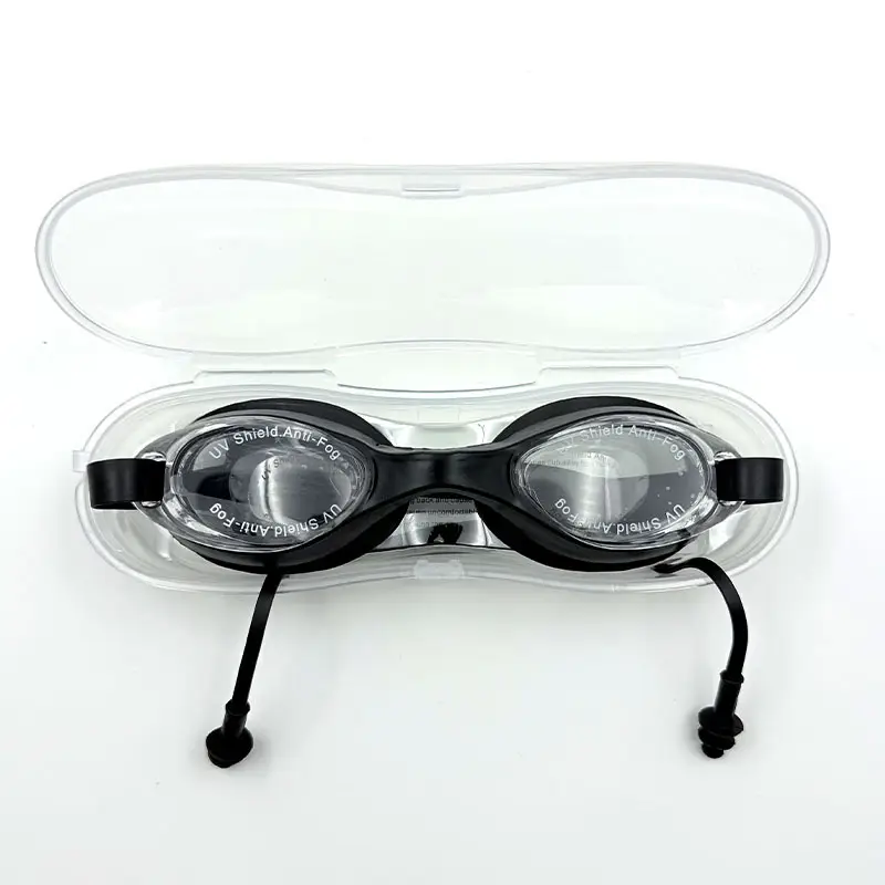 Adult Swimming Goggles for Men and Women, Flat, Fashionable, High-Definition, Waterproof, with Earplugs, Integrated Anti-Fog Swimming Goggles Manufacturer Wholesale