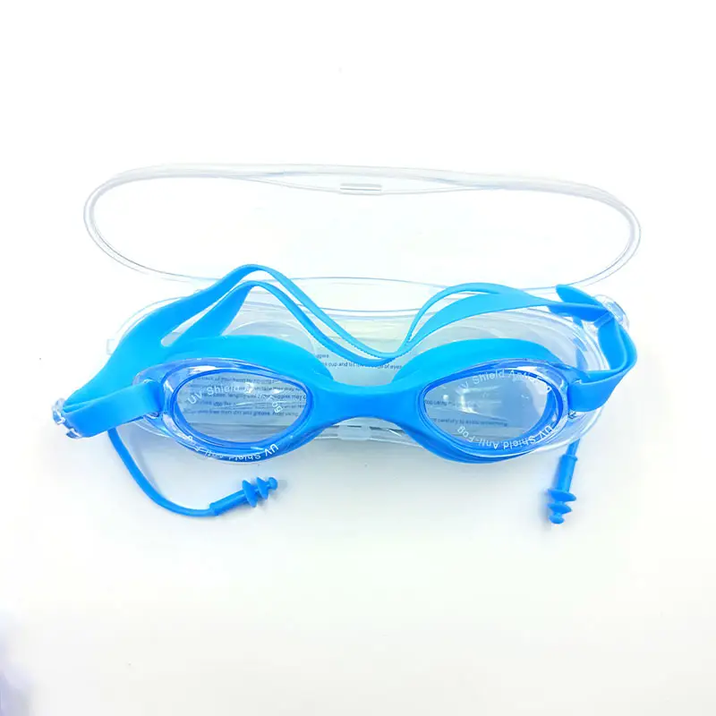 Adult Swimming Goggles for Men and Women, Flat, Fashionable, High-Definition, Waterproof, with Earplugs, Integrated Anti-Fog Swimming Goggles Manufacturer Wholesale
