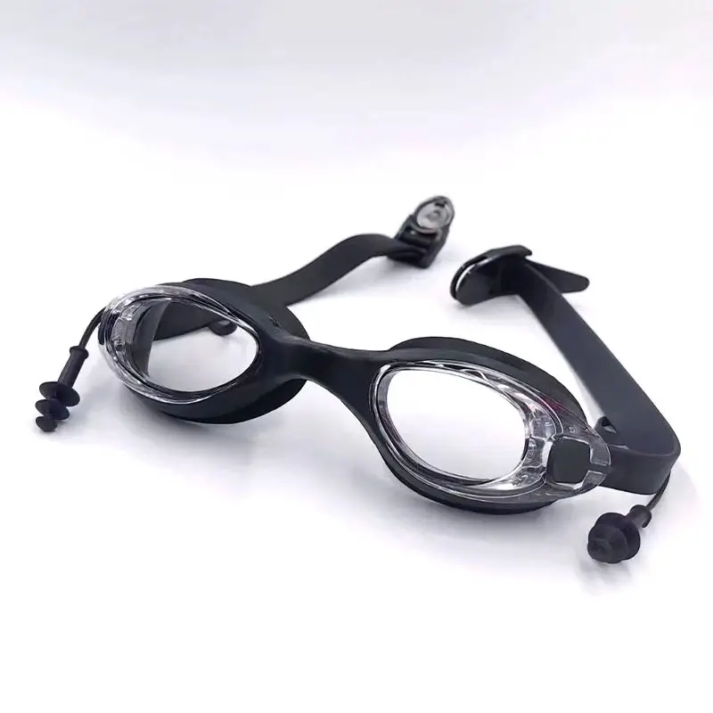 Adult Swimming Goggles for Men and Women, Flat, Fashionable, High-Definition, Waterproof, with Earplugs, Integrated Anti-Fog Swimming Goggles Manufacturer Wholesale