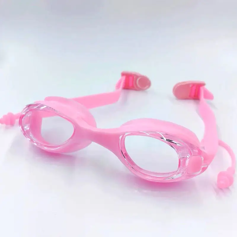 Adult Swimming Goggles for Men and Women, Flat, Fashionable, High-Definition, Waterproof, with Earplugs, Integrated Anti-Fog Swimming Goggles Manufacturer Wholesale