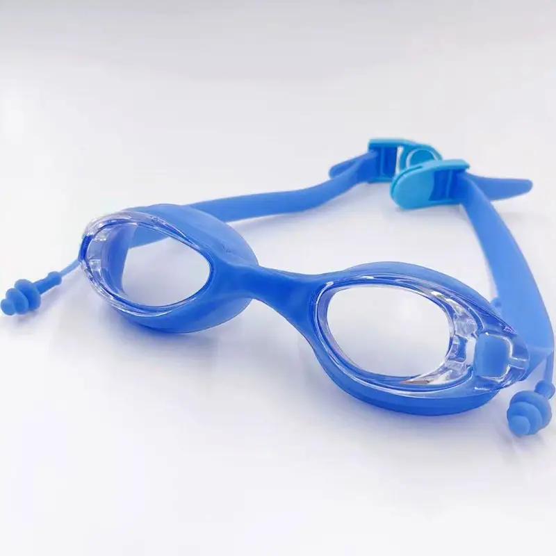 Adult Swimming Goggles for Men and Women, Flat, Fashionable, High-Definition, Waterproof, with Earplugs, Integrated Anti-Fog Swimming Goggles Manufacturer Wholesale