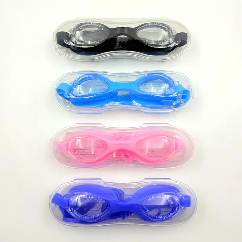 Adult Swimming Goggles for Men and Women, Flat, Fashionable, High-Definition, Waterproof, with Earplugs, Integrated Anti-Fog Swimming Goggles Manufacturer Wholesale