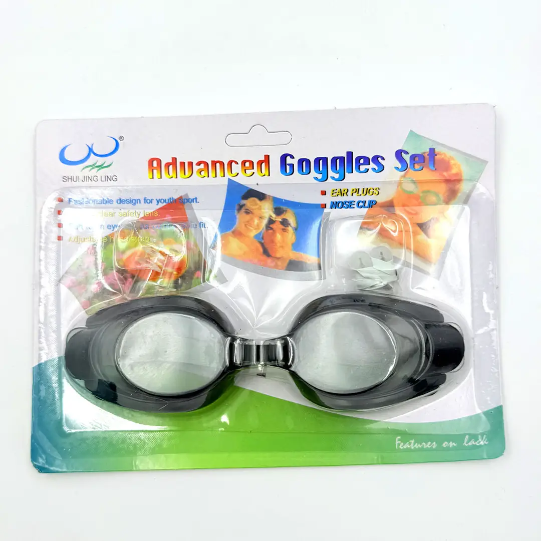 Adult Swimming Goggles for Men and Women, Flat, Fashionable, High-Definition, Waterproof, with Earplugs, Integrated Anti-Fog Swimming Goggles Manufacturer Wholesale