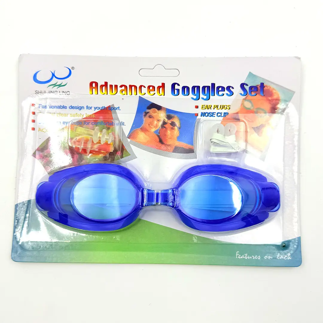 Adult Swimming Goggles for Men and Women, Flat, Fashionable, High-Definition, Waterproof, with Earplugs, Integrated Anti-Fog Swimming Goggles Manufacturer Wholesale