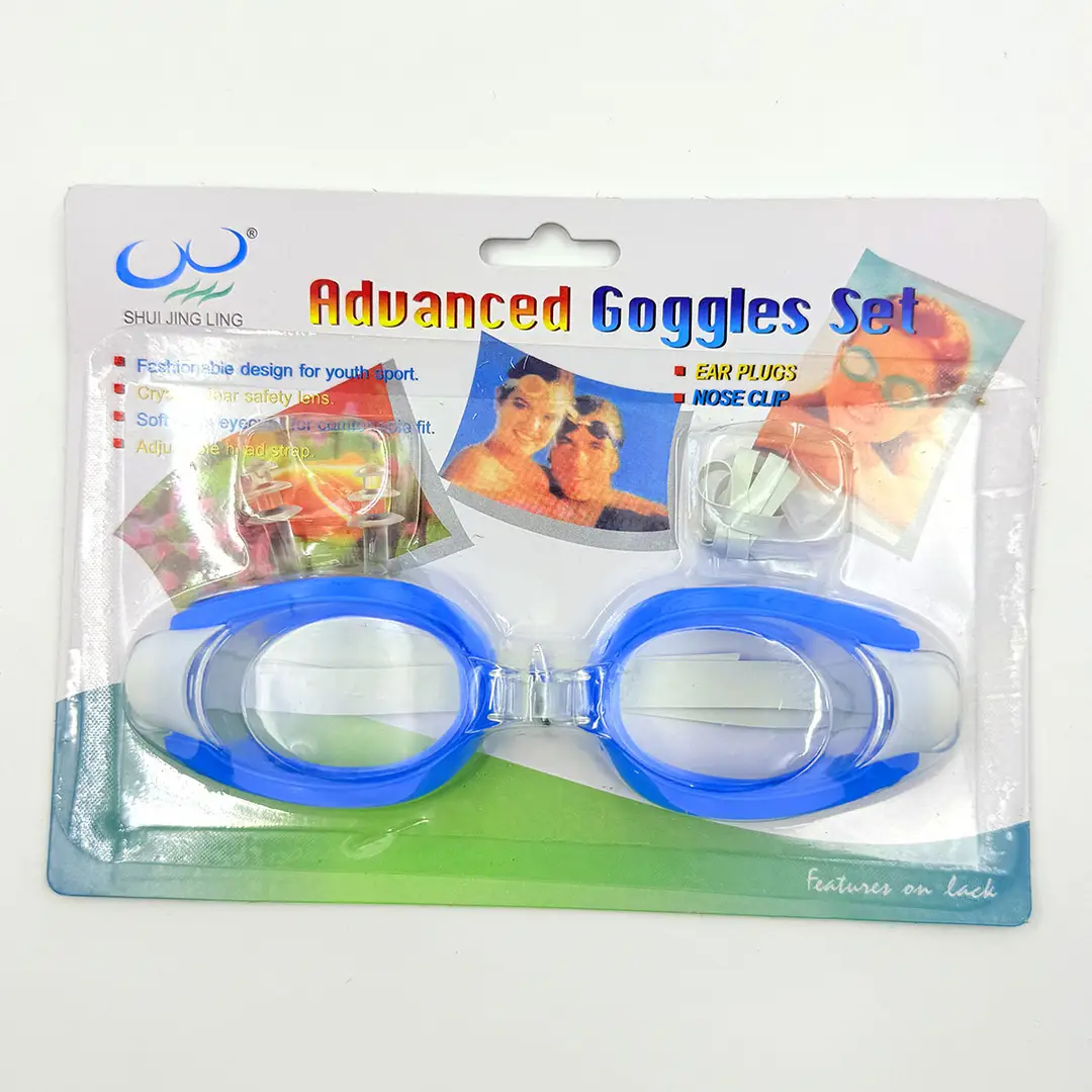 Adult Swimming Goggles for Men and Women, Flat, Fashionable, High-Definition, Waterproof, with Earplugs, Integrated Anti-Fog Swimming Goggles Manufacturer Wholesale