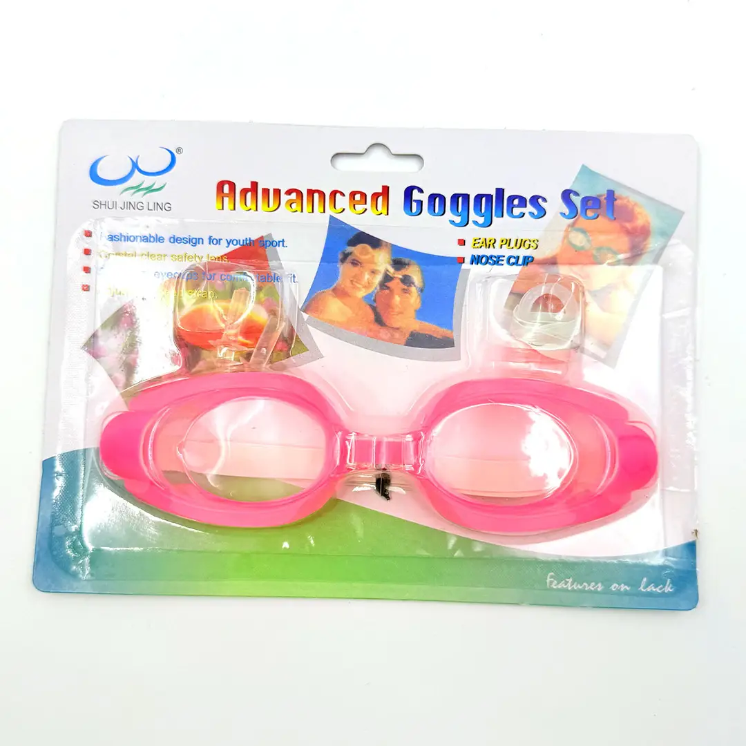 Adult Swimming Goggles for Men and Women, Flat, Fashionable, High-Definition, Waterproof, with Earplugs, Integrated Anti-Fog Swimming Goggles Manufacturer Wholesale