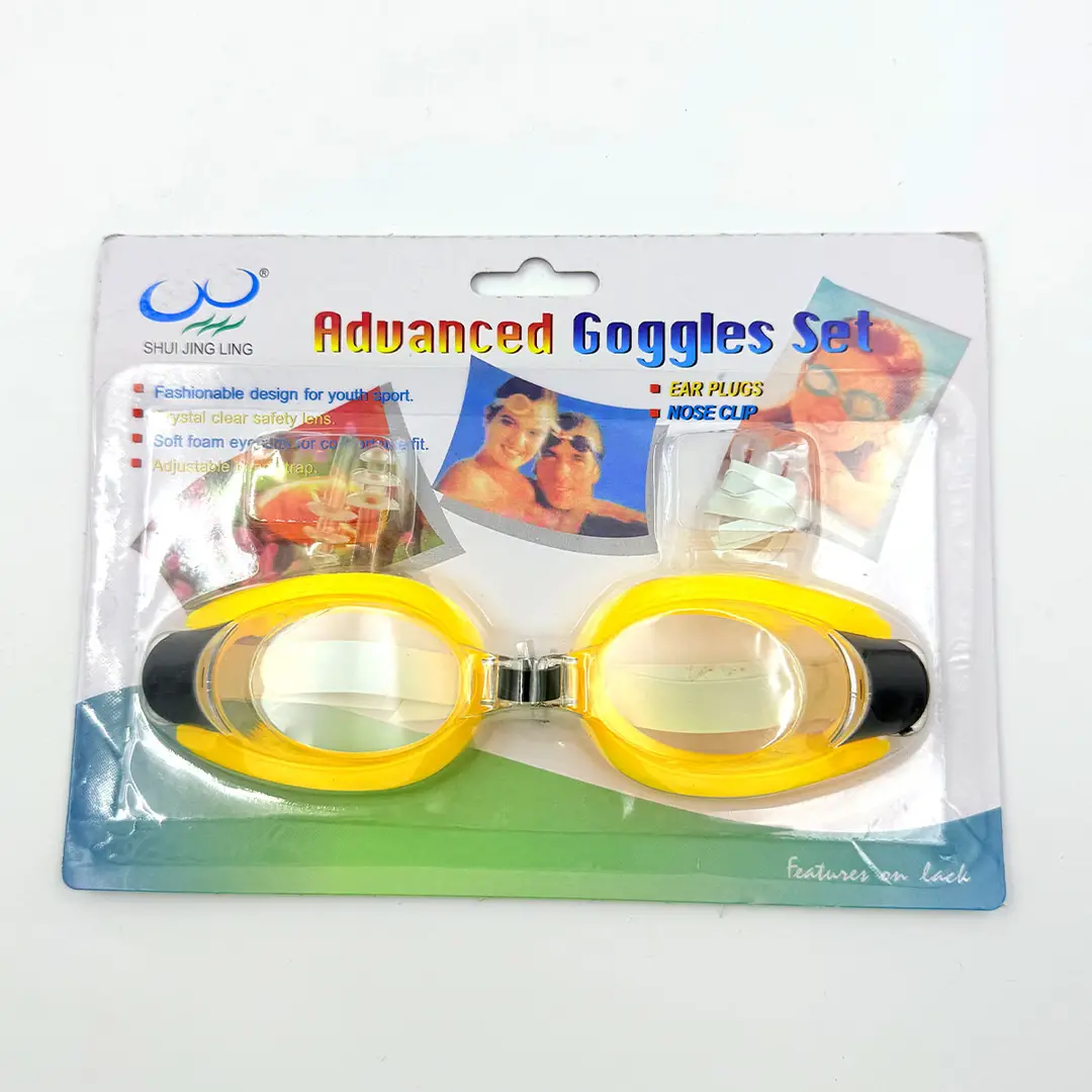 Adult Swimming Goggles for Men and Women, Flat, Fashionable, High-Definition, Waterproof, with Earplugs, Integrated Anti-Fog Swimming Goggles Manufacturer Wholesale
