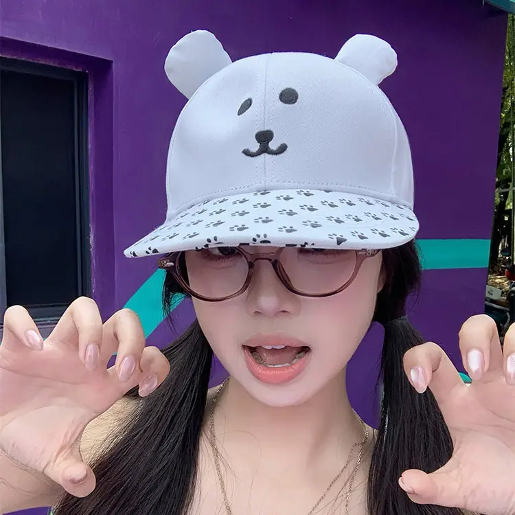 Japanese Style Bear Paw Cap for Women Summer Hat