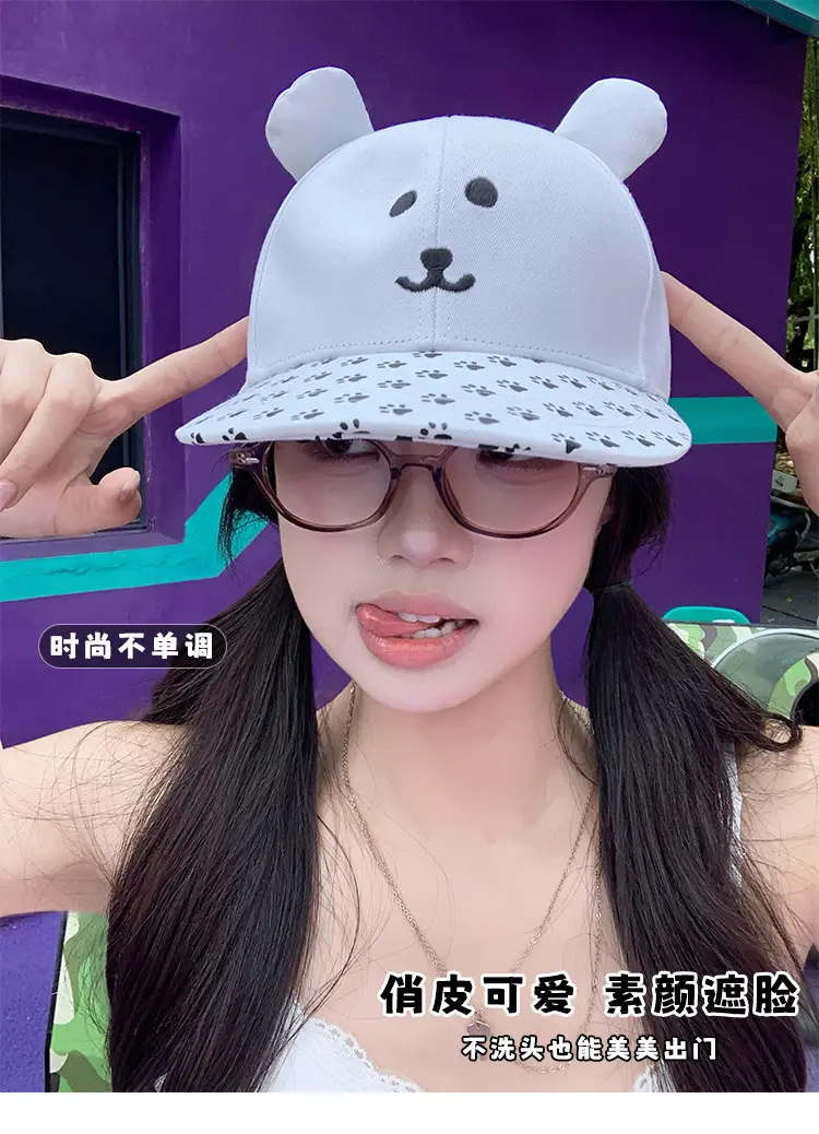 Japanese Style Bear Paw Cap for Women Summer Hat — feature 5