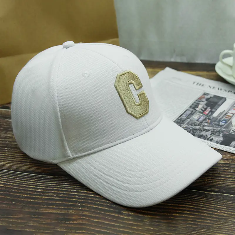 Women's White CG Embroidered Baseball Cap - Image 5