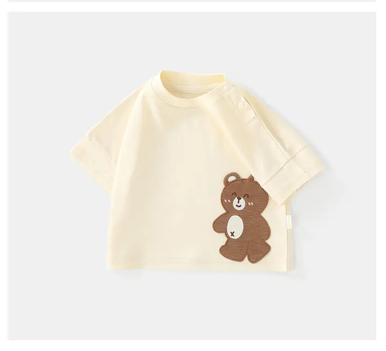 Korean Style Thin Baby T-Shirt Pink Summer — feature 18
