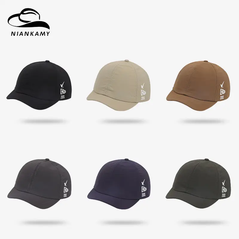 Men Black Peaked Cap with 3cm Brim & Durable Fabric - Image 7