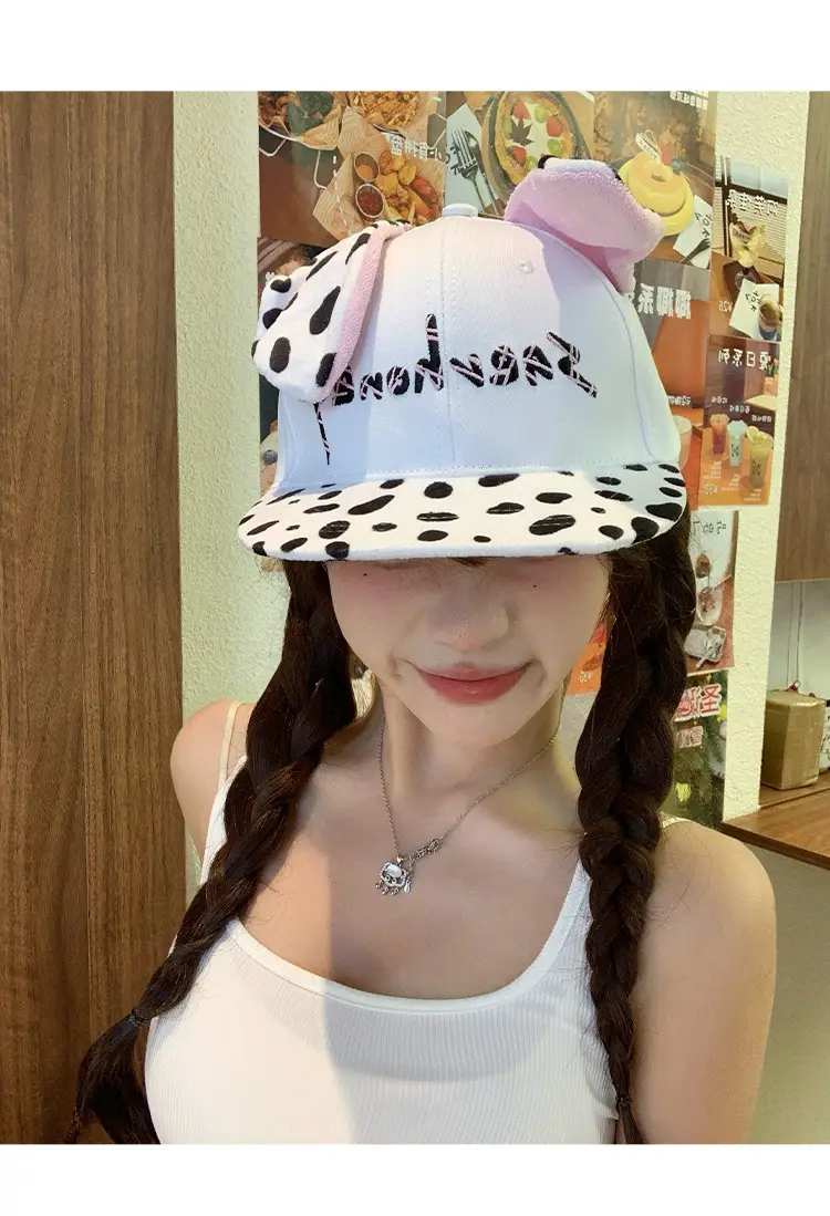 Cute Dalmatian Baseball Cap for Women Niche Y2K Style — feature 7
