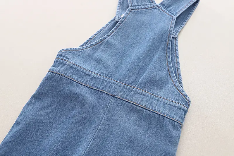 Kids Denim Overalls with Rocket Print 2-Piece Set — feature 16
