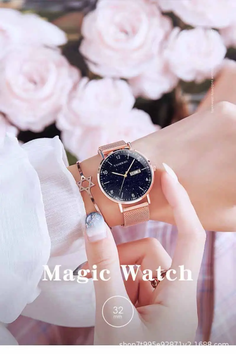 Fully Automatic, High-Looking and Versatile Women's Watch with Dual Calendar, Waterproof and Luminous, Ultra-Thin Quartz Watch for Girls — feature 3